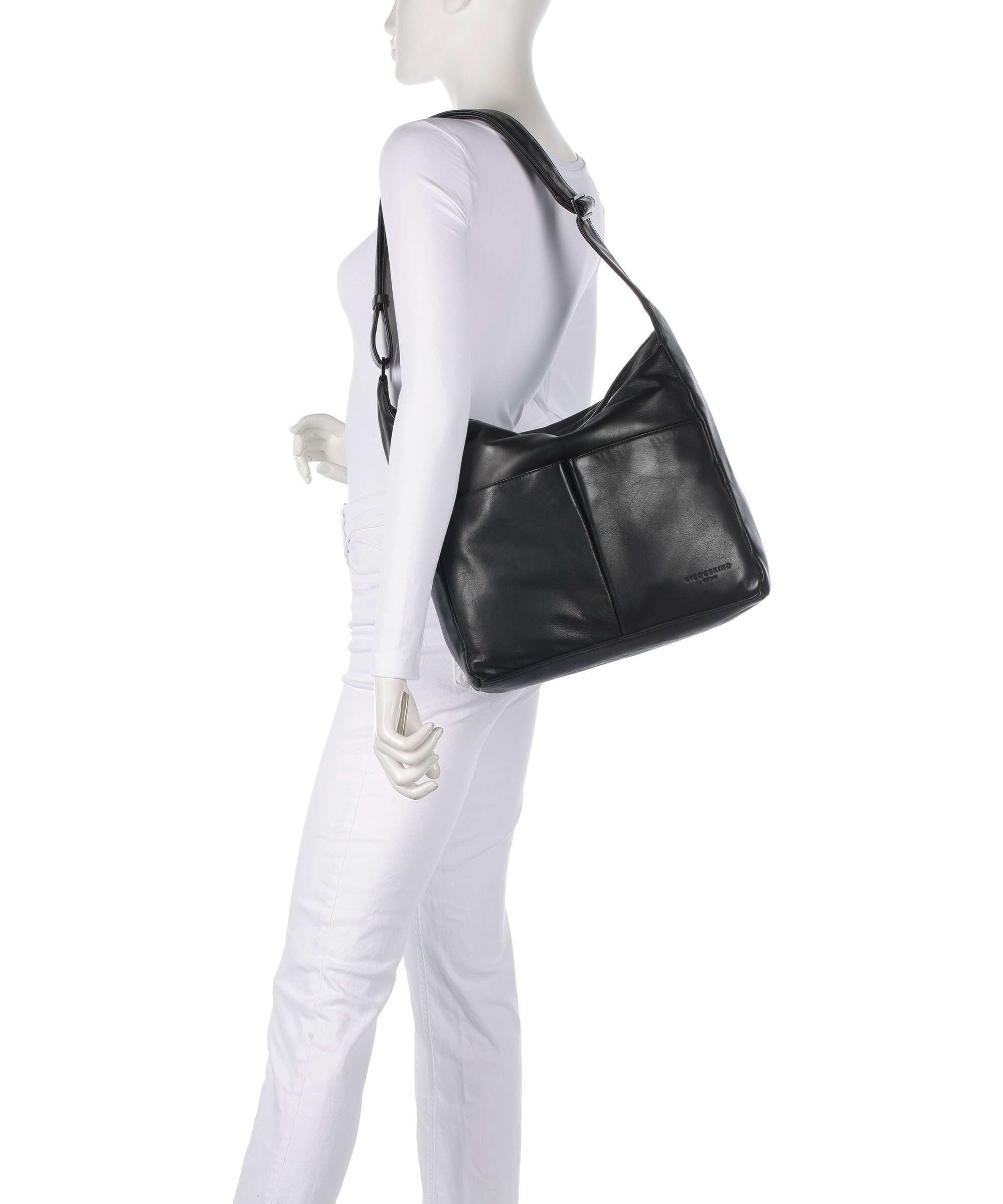 Liebeskind Hera Sheep Natuarl M Hobo bag black