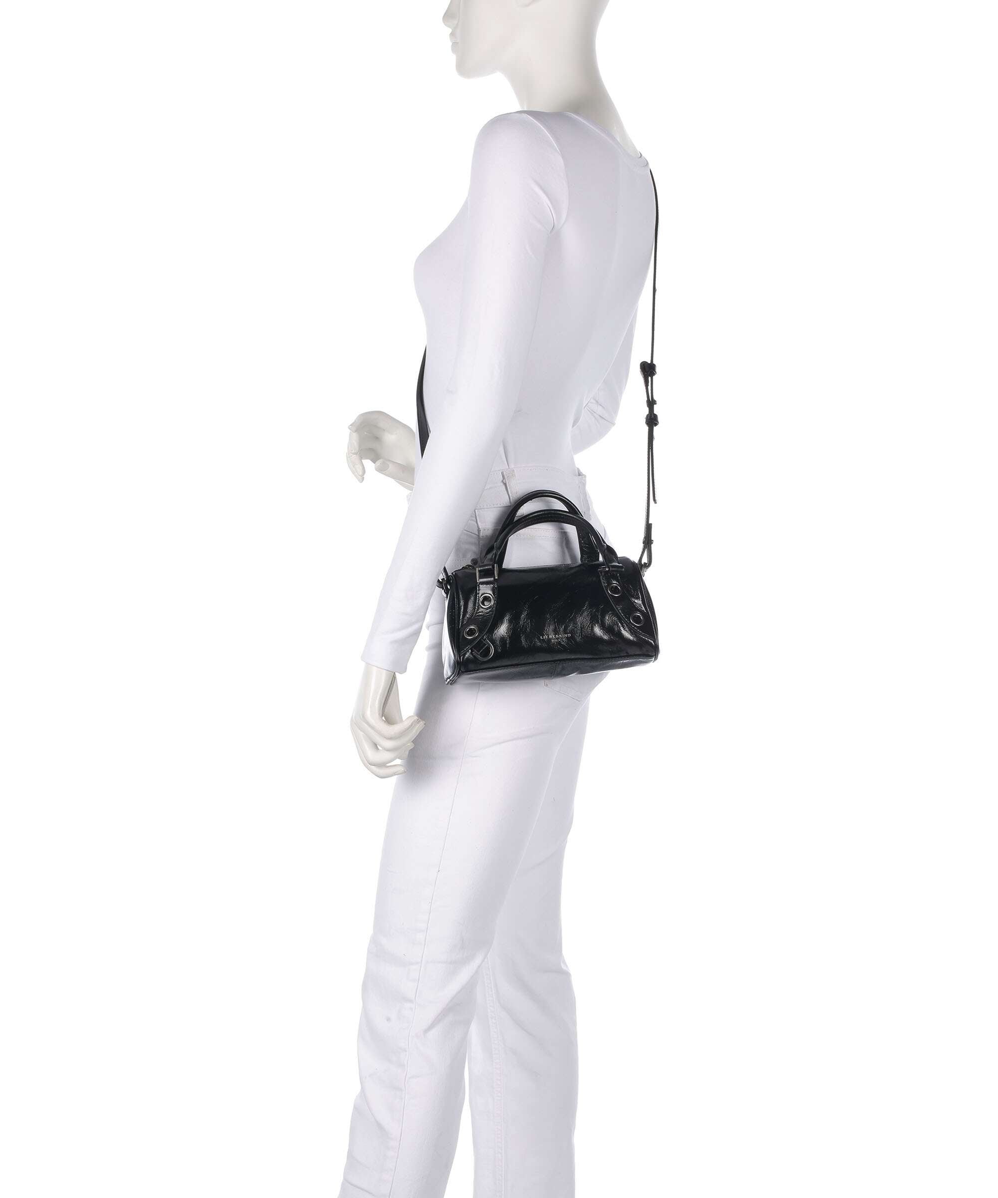 Liebeskind Nika Lack Distressed S Handbag black