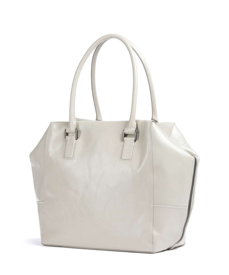 Liebeskind Kayla Lack Distressed M Tote bag milk