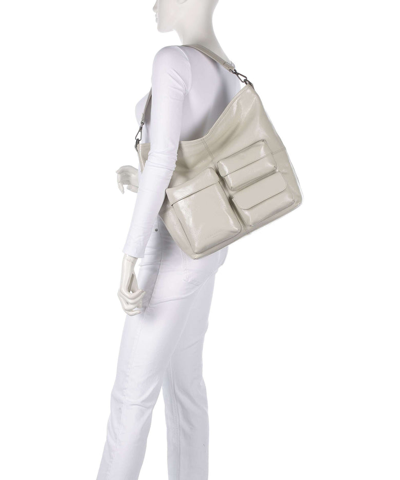 Liebeskind LK 204 Lack Distressed M Hobo bag milk