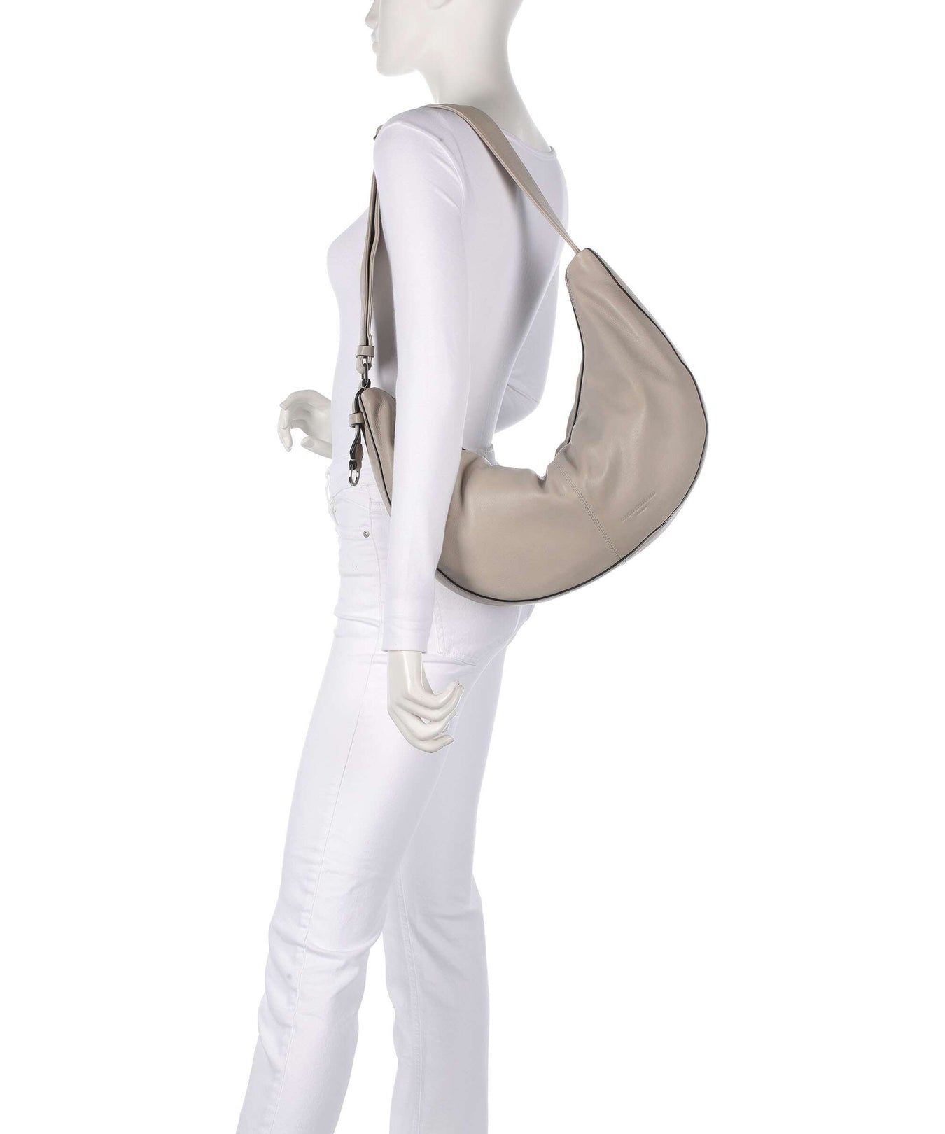 Liebeskind Moon Sheep Natural M Hobo bag steel