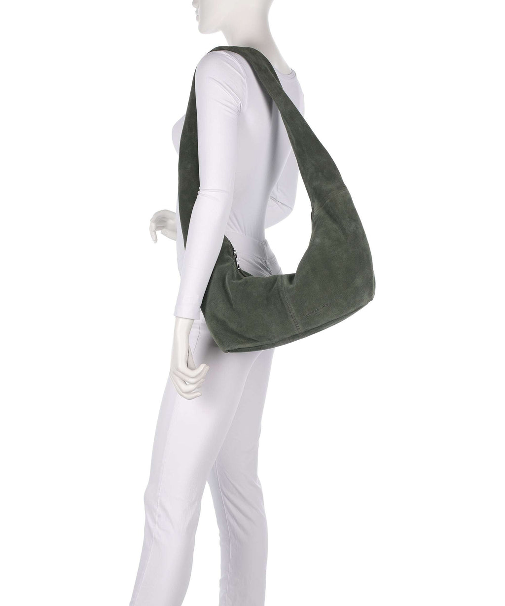 Liebeskind Bo Suede L Hobo bag forest