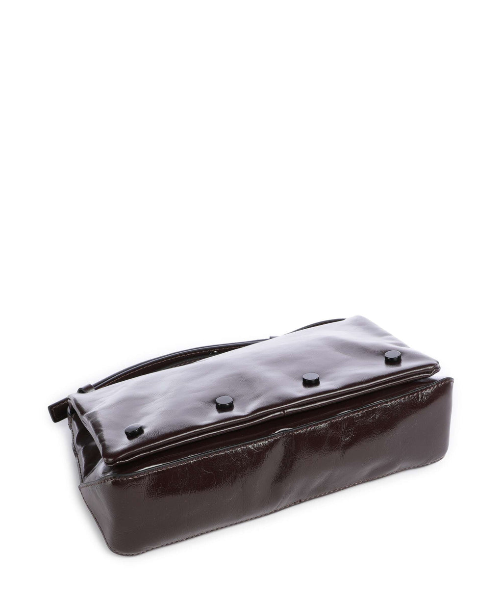 Liebeskind Rive Paper Touch Crinkle S Crossbody bag burgundy