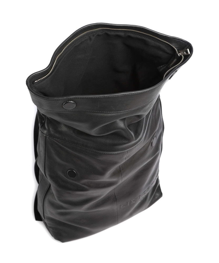 Liebeskind Elvira Sheep Natural L Rolltop backpack black