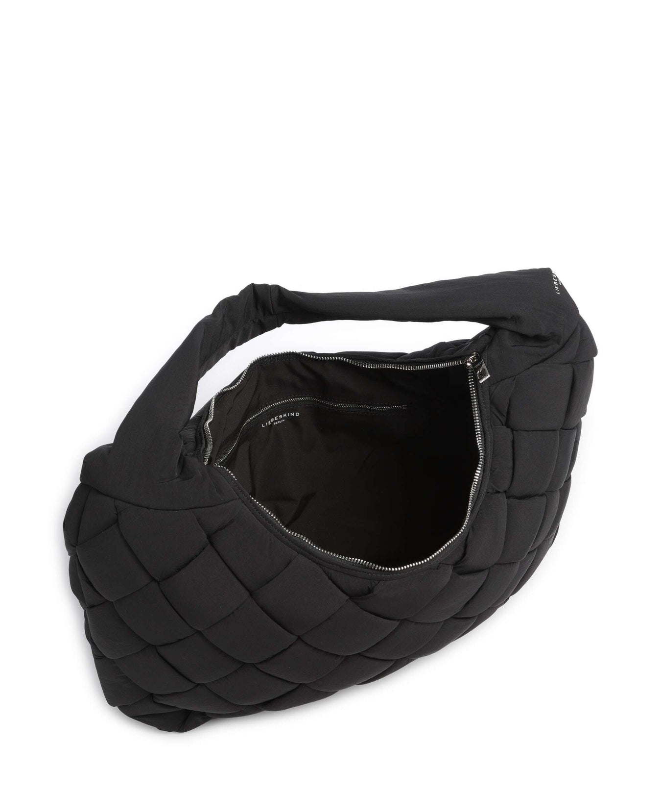 Liebeskind Bo Weaved Nylon L Hobo bag black