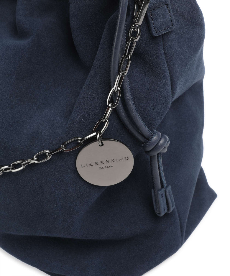 Liebeskind Lya II Hydro Suede M Bucket bag peacoat