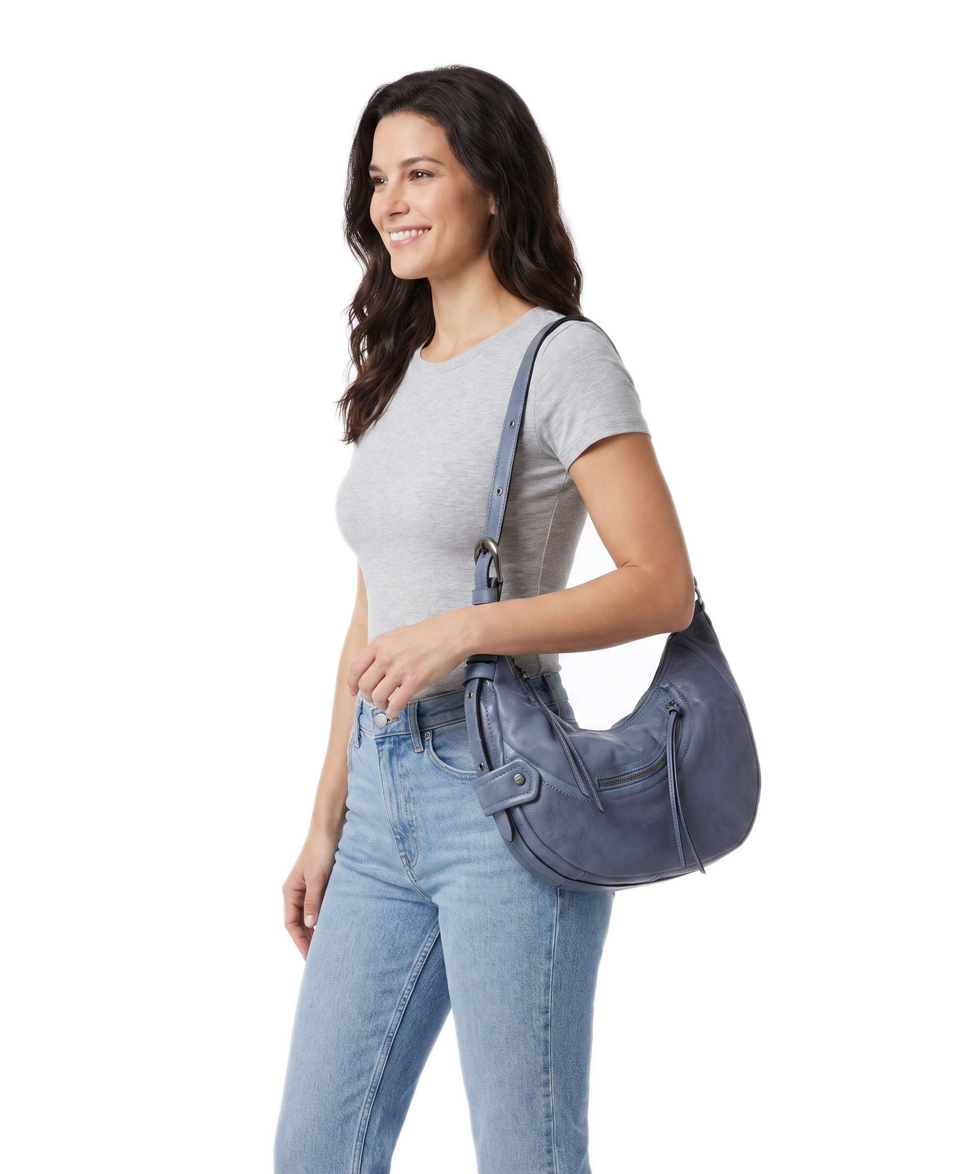Liebeskind Luna II 3D S Hobo bag flower blue