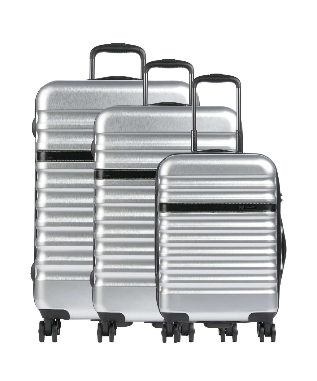 Bugatti Corium Suitcase set (4 wheels) silber