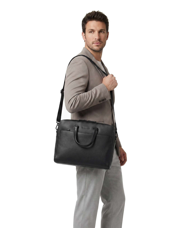 Bugatti Black Briefcase schwarz