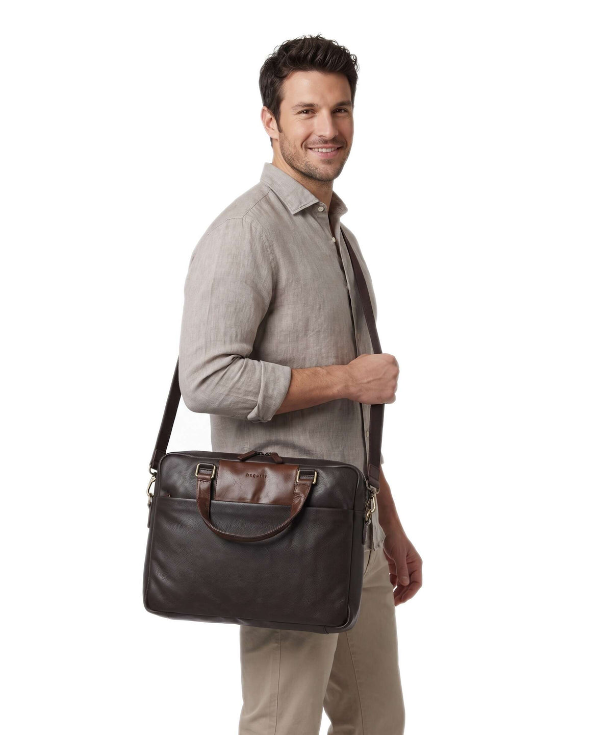Bugatti Ryan Briefcase brown