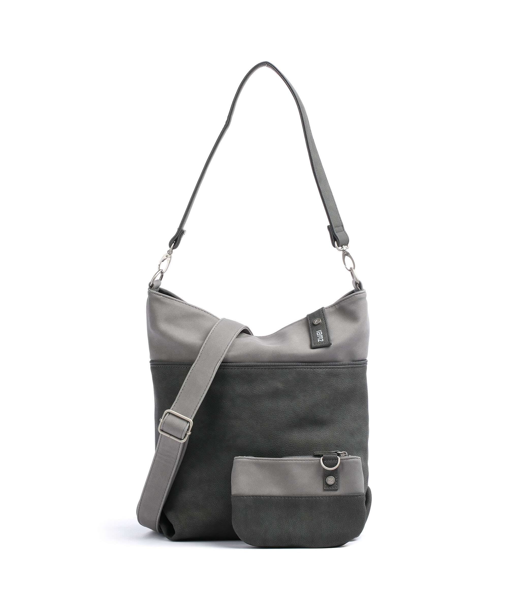 Zwei Jana J12 Hobo bag nubuk stone