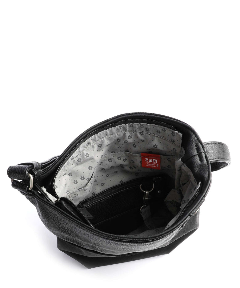 Zwei Jana J10 Shoulder bag nubuk black