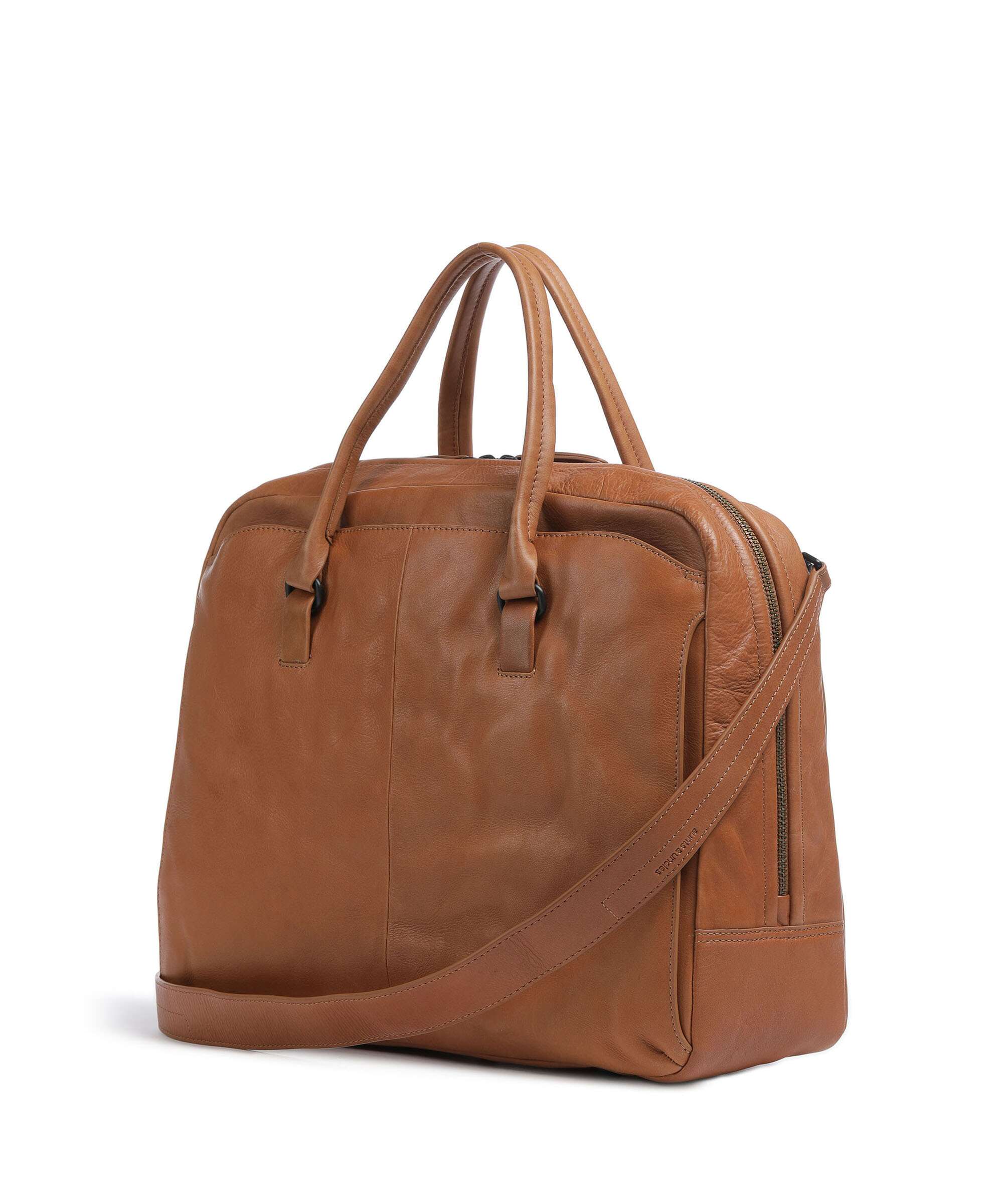 Aunts & Uncles Grandma's Luxury Club Mrs. Plum Tart Briefcase caramel