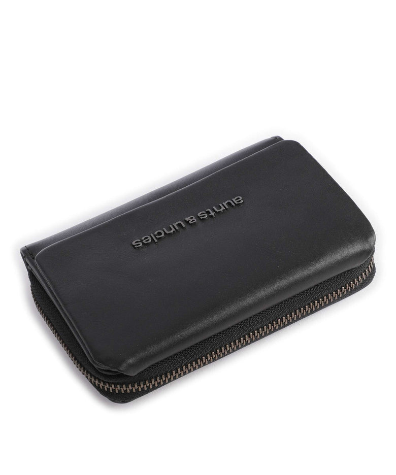 Aunts & Uncles Jamie's Orchard Dahlia Wallet jet black