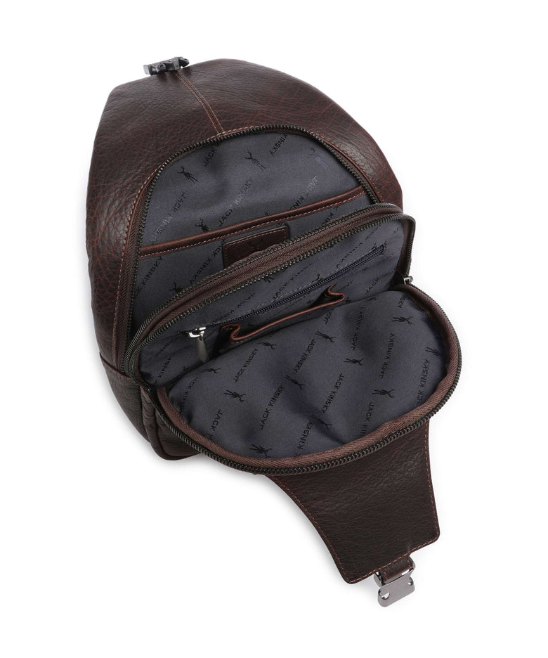 Jack Kinsky Porto 12 Sling bag mokka