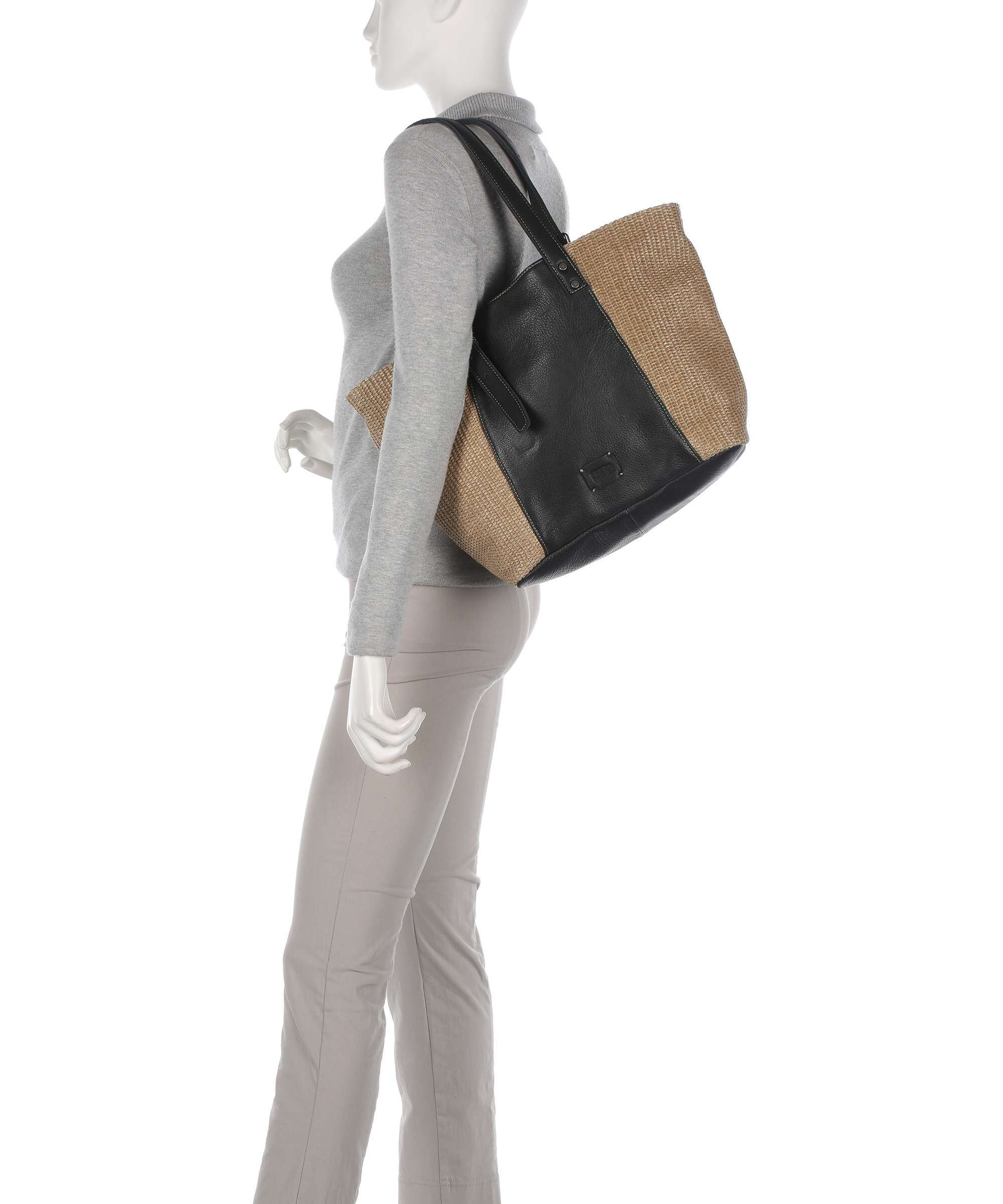 FredsBruder Sea You Soon Tote bag black/camel