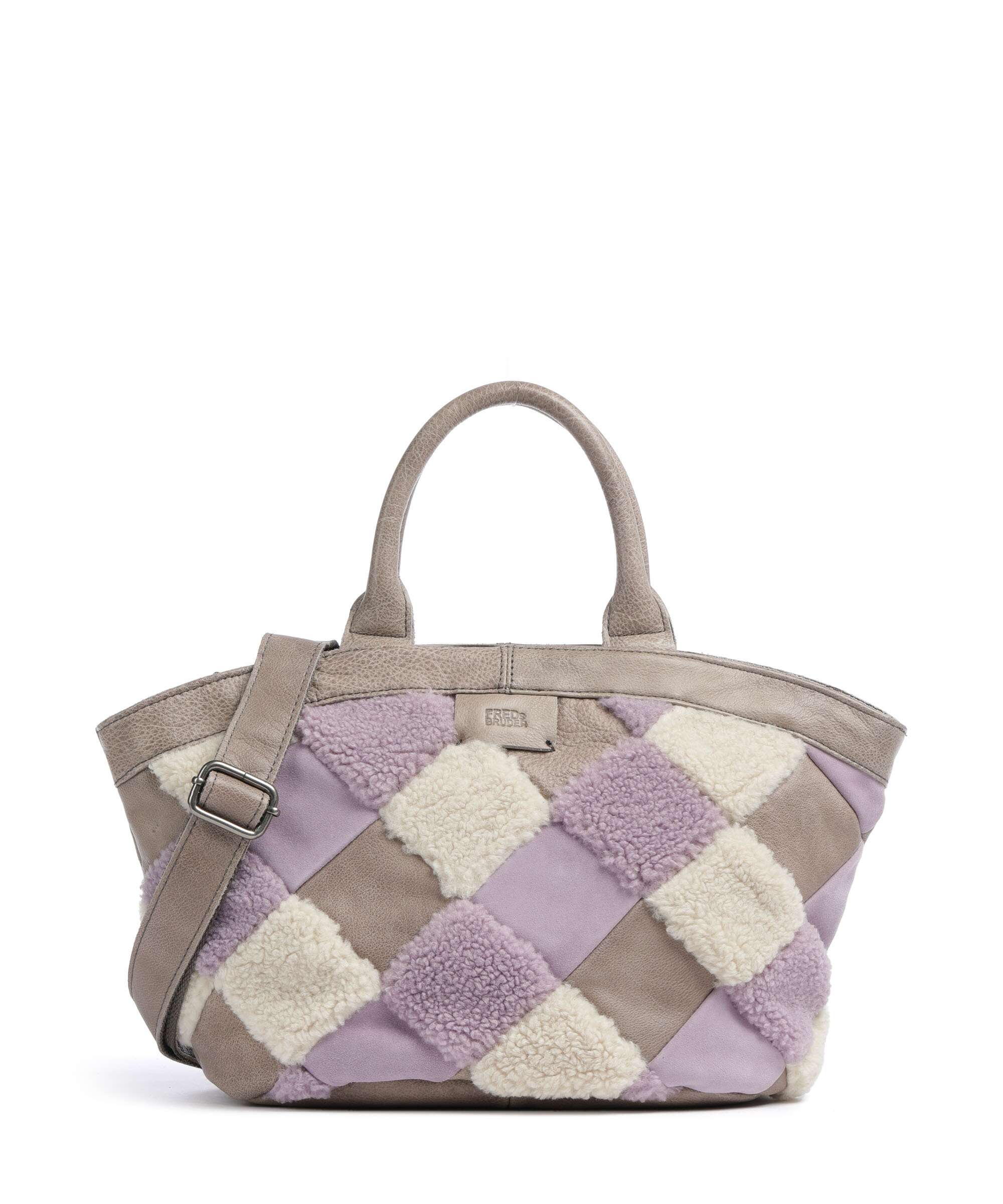 FredsBruder Check My Bag Handbag lavender teddy mix