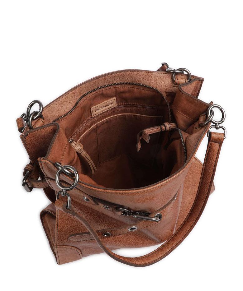 FredsBruder Belt It Hobo bag dark caramel