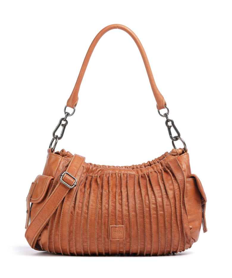 FredsBruder Say Hello Shoulder bag dark caramel