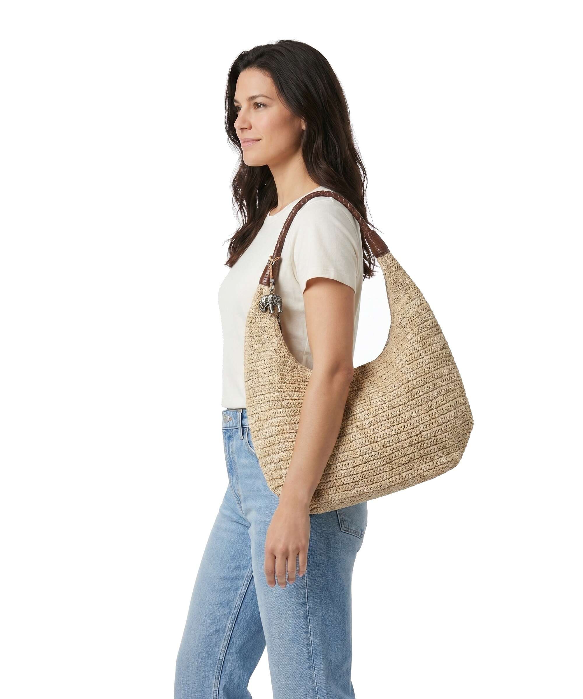 Anokhi Hobo bag beige