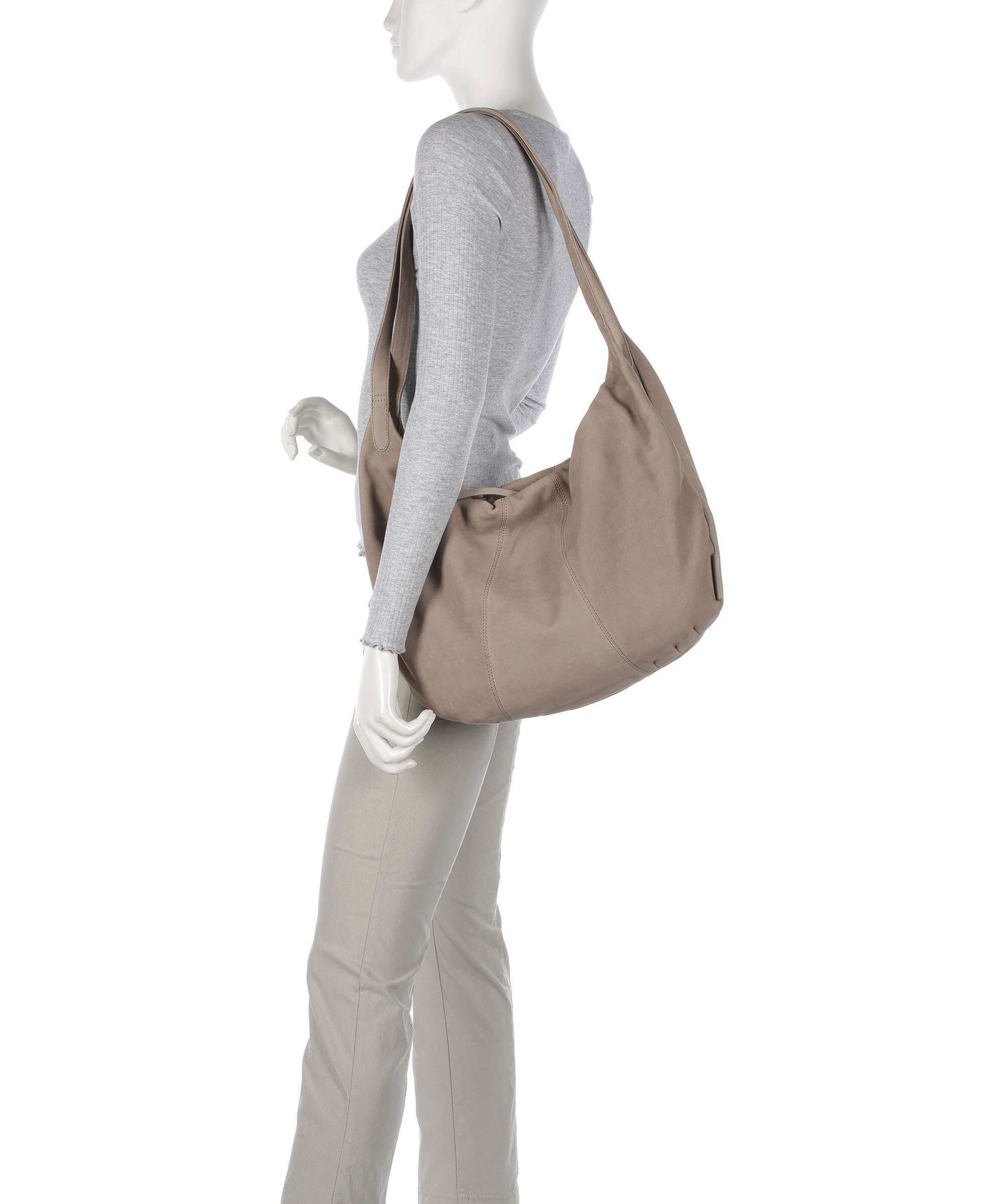 Aunts & Uncles Amelie´s Nettle Bed Ginseng Hobo bag cashmere