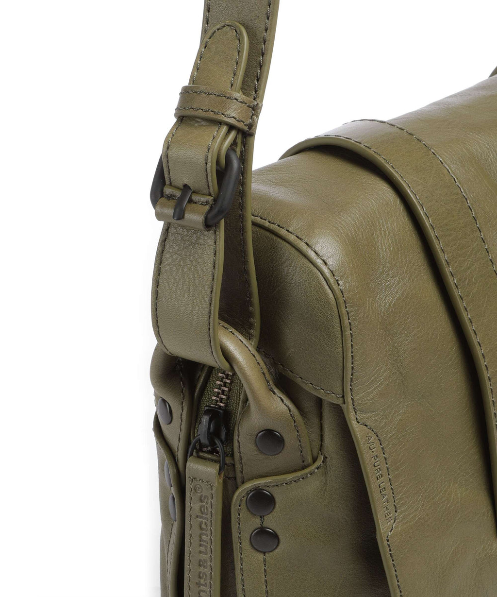 Aunts & Uncles Grandma's Luxury Club Miss Applepie Crossbody bag olive branch