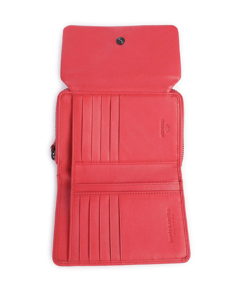 Aunts & Uncles Jamie's Orchard Dahlia RFID Wallet coral