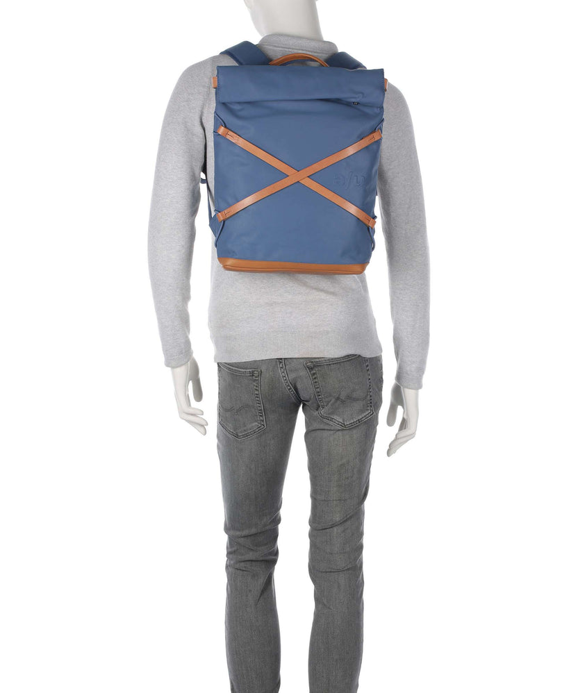 Aunts & Uncles Japan Yokohama Rolltop backpack blue jeans