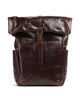 Buckle & Seam Crazy Horse Norman Mochila Rolltop brown/dot