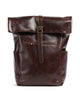 Buckle & Seam Crazy Horse Norman Mochila Rolltop brown/blue