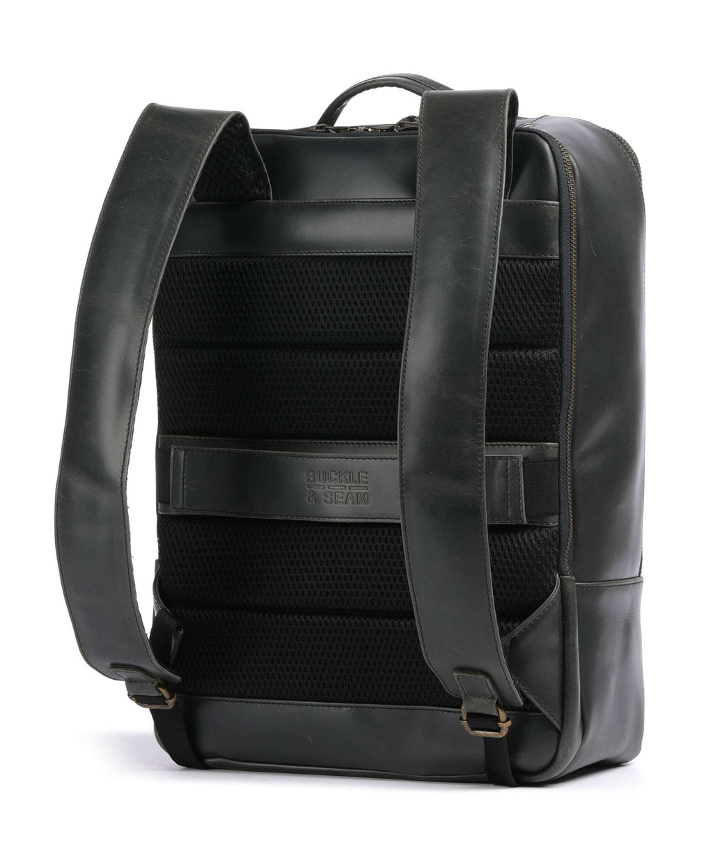 Buckle & Seam Crazy Horse Leon Backpack grey