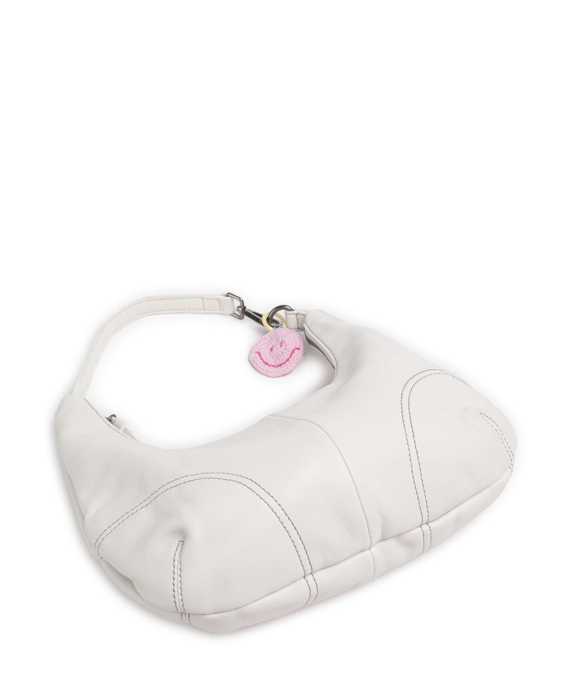 FredsBruder Take A Smile Midi Hobo bag marshmallow