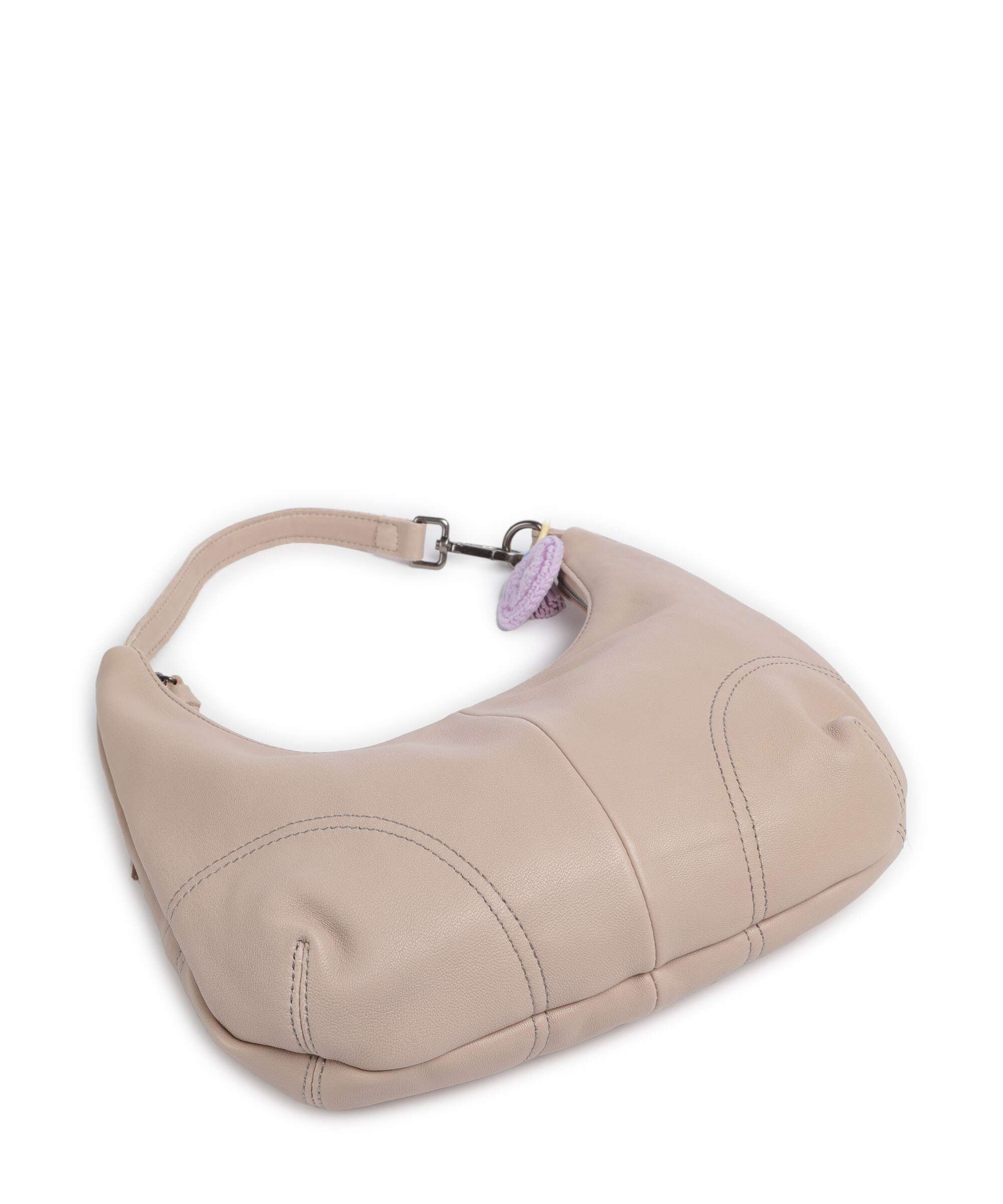 FredsBruder Take A Smile Midi Hobo bag chai latte