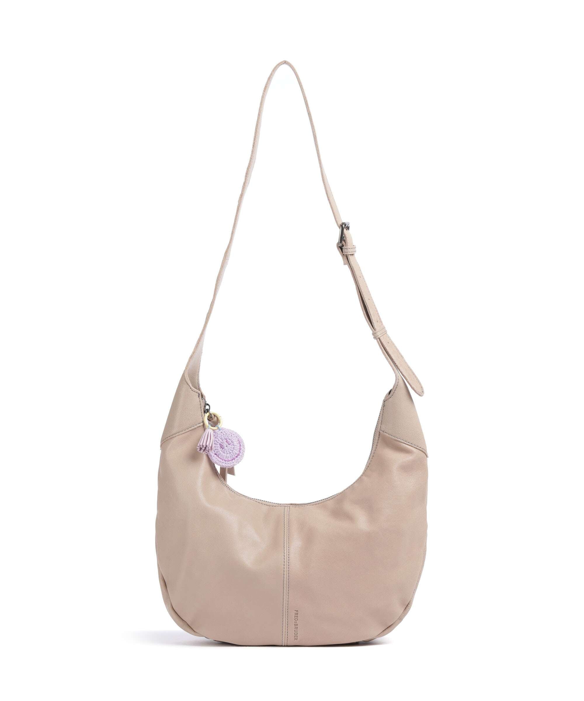 FredsBruder Take A Smile Big Hobo bag chai latte