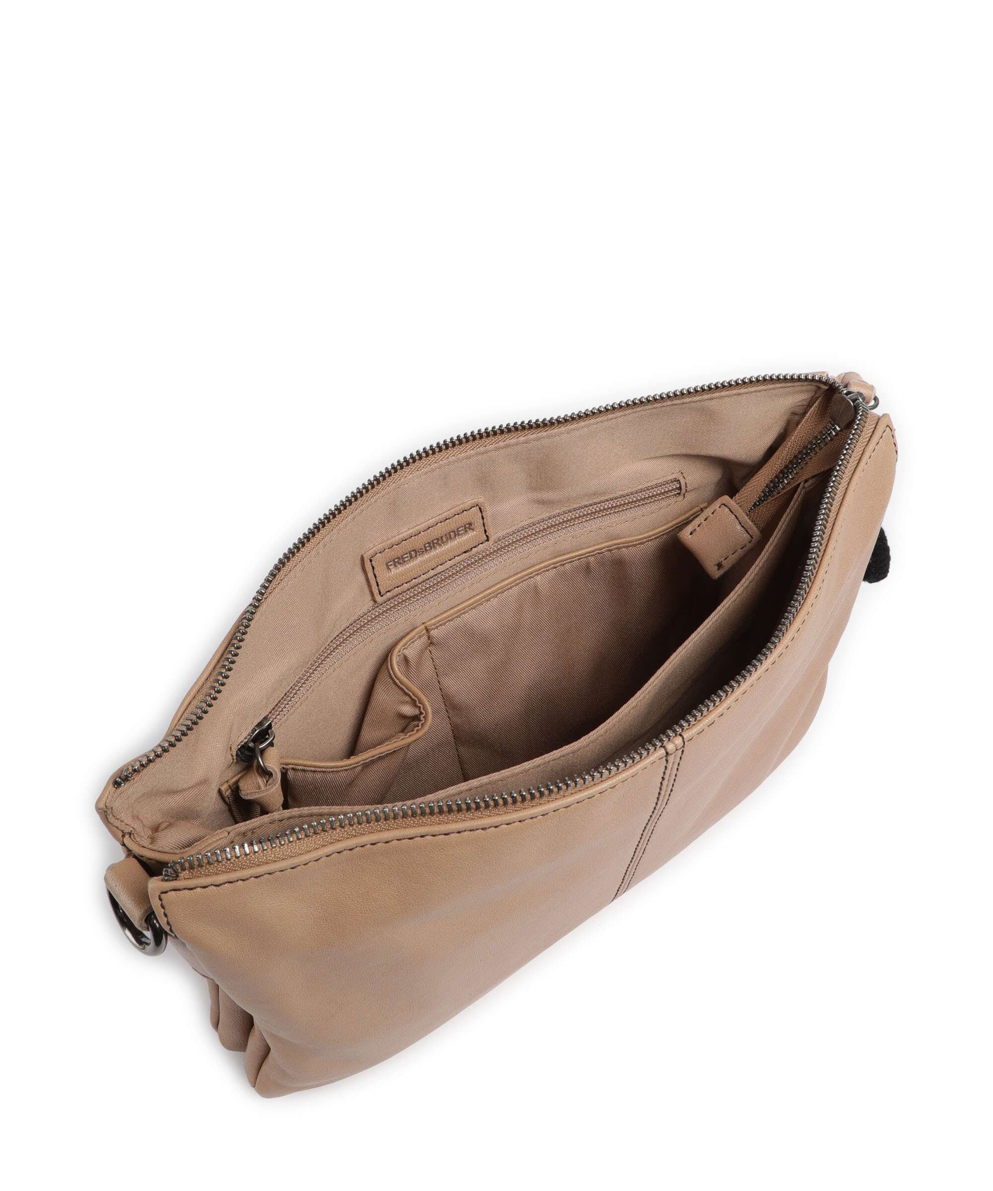 FredsBruder Take A Smile Shoulder bag milk coffee