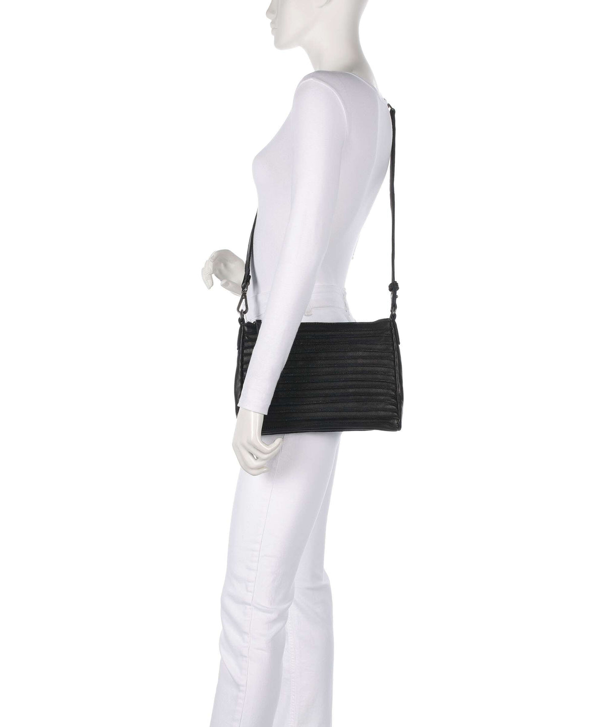 FredsBruder Bestseller Riffel Hobo bag black