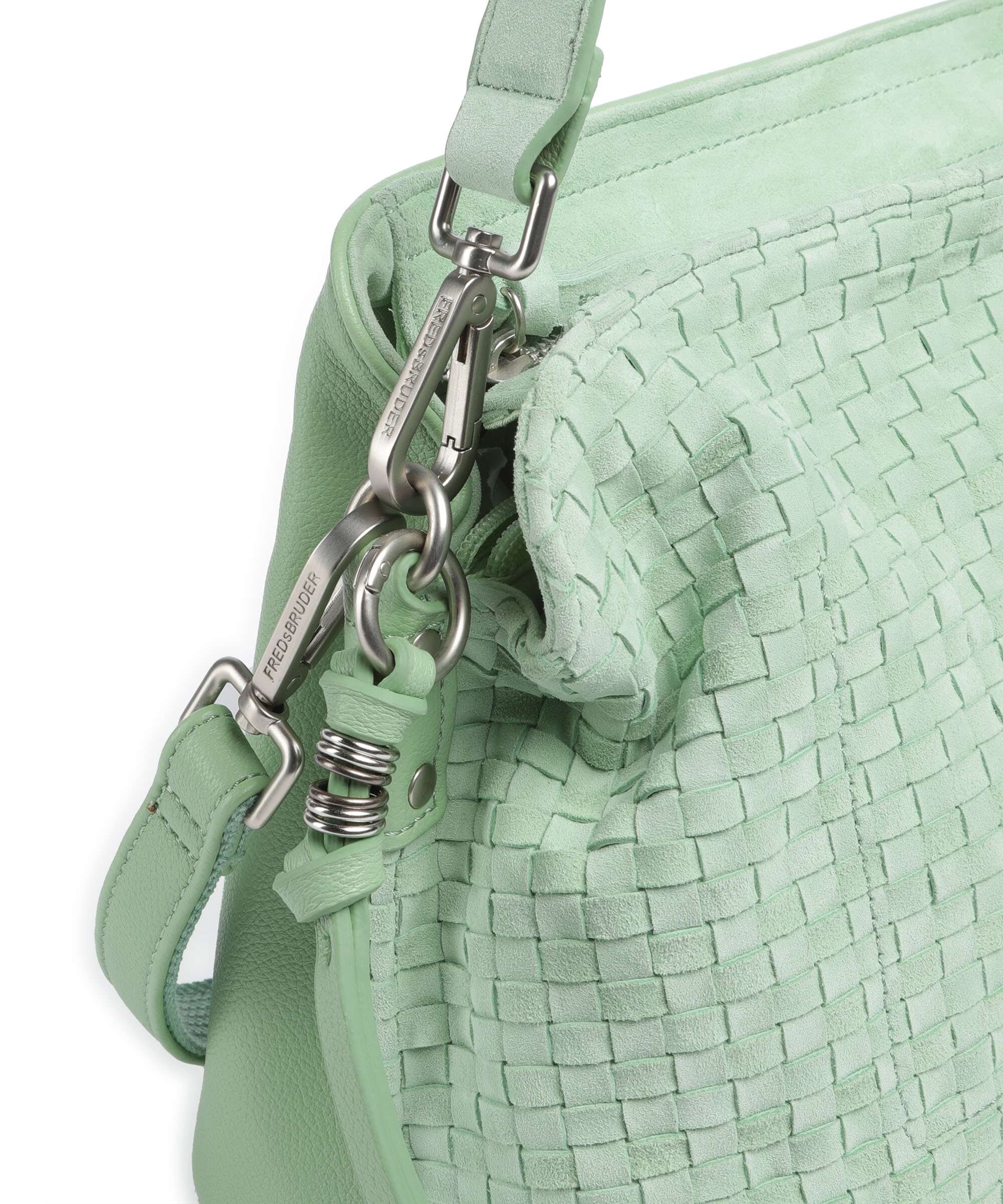 FredsBruder Weave Harmony Midi Shoulder bag fresh mint