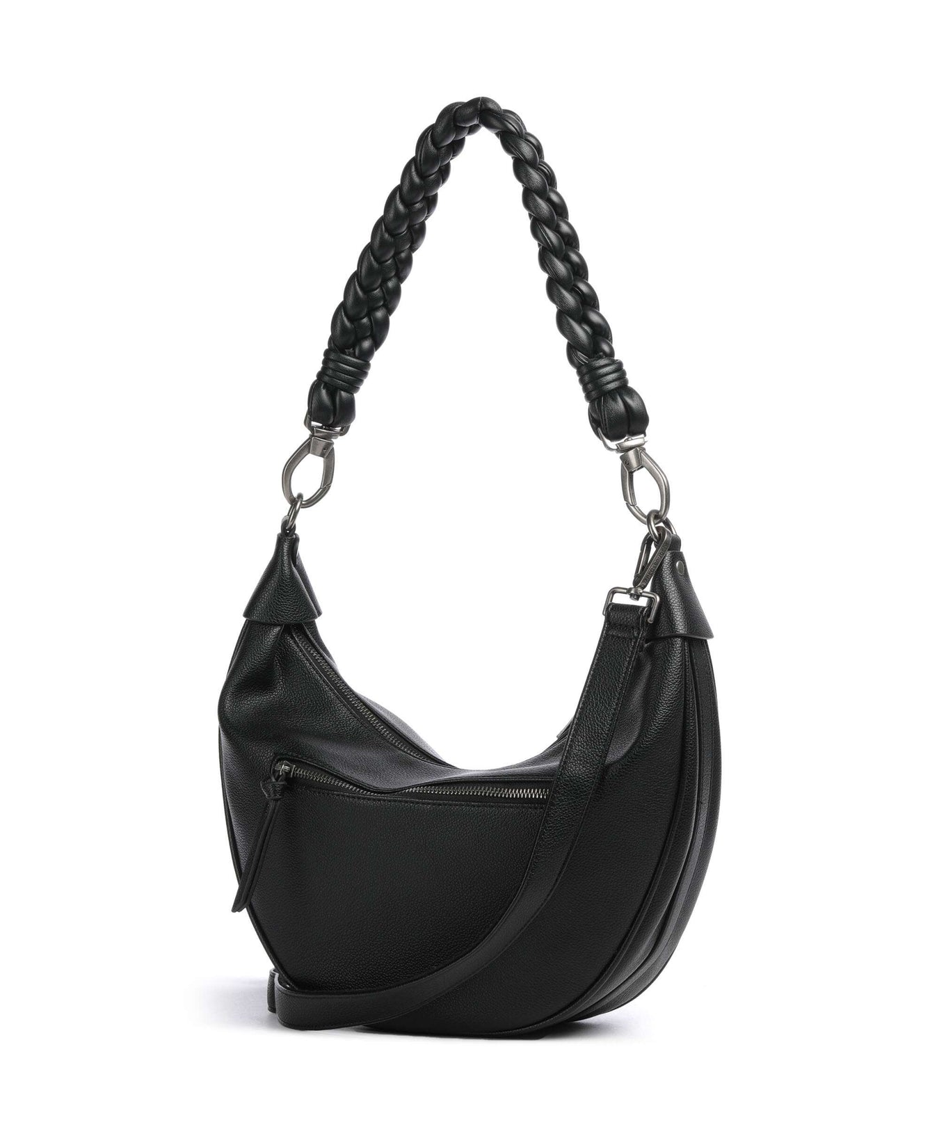 FredsBruder Good Vibes Only Hobo bag black