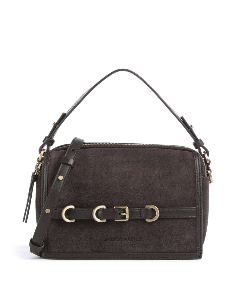 Les Visionnaires Emily Cozy Crossbody bag chocolate brown