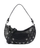 Les Visionnaires Enya Rivet Glossy Mini Bolsa tiracolo black