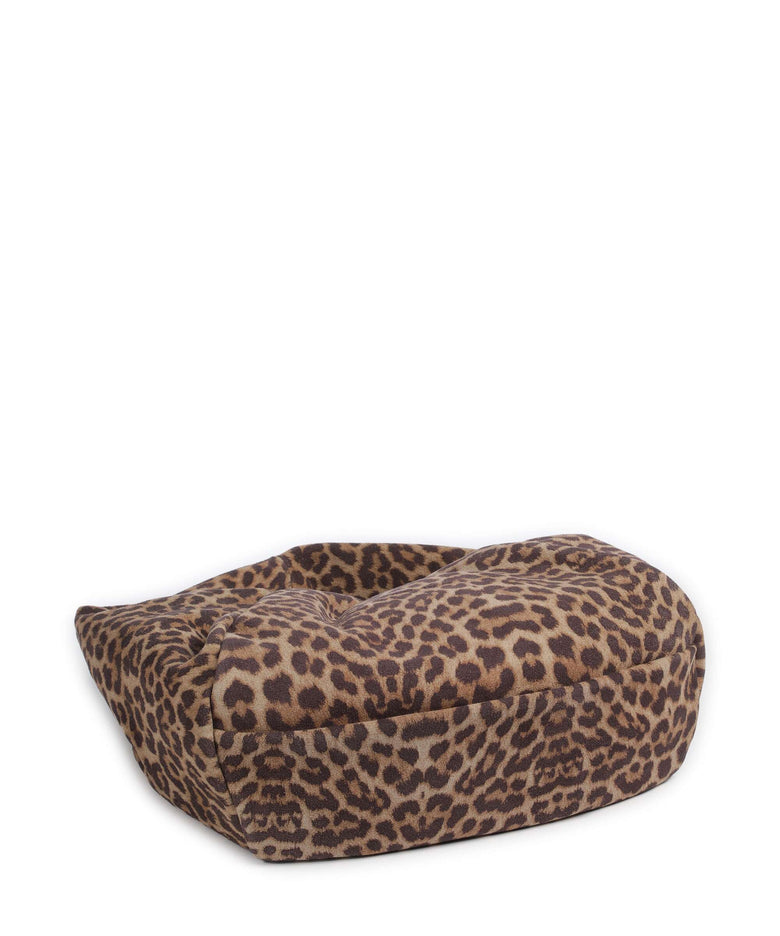 Les Visionnaires Greta Essential Cozy Hobo bag leo print