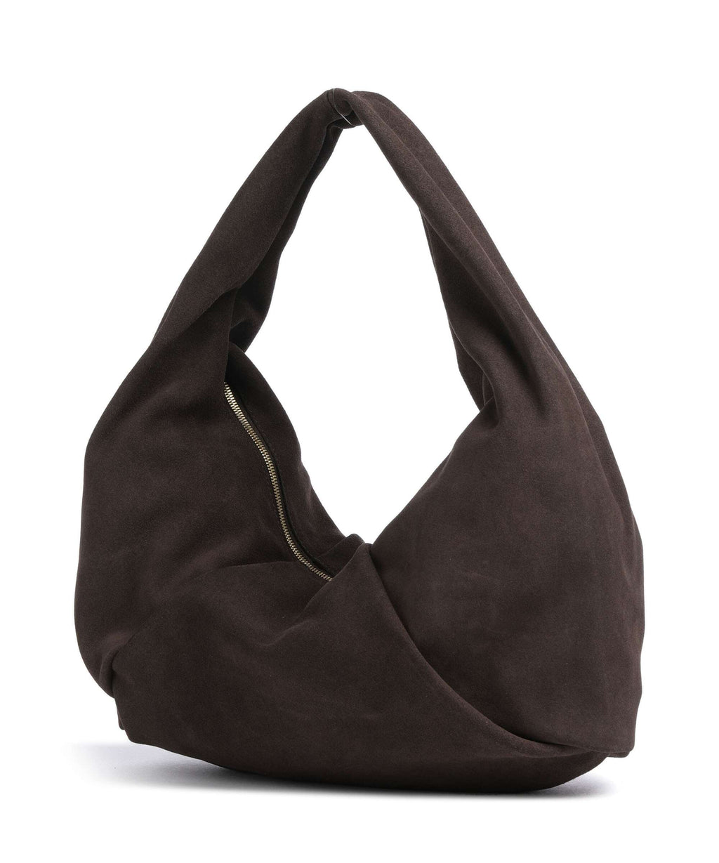 Les Visionnaires Greta Essential Cozy Hobo bag dark brown