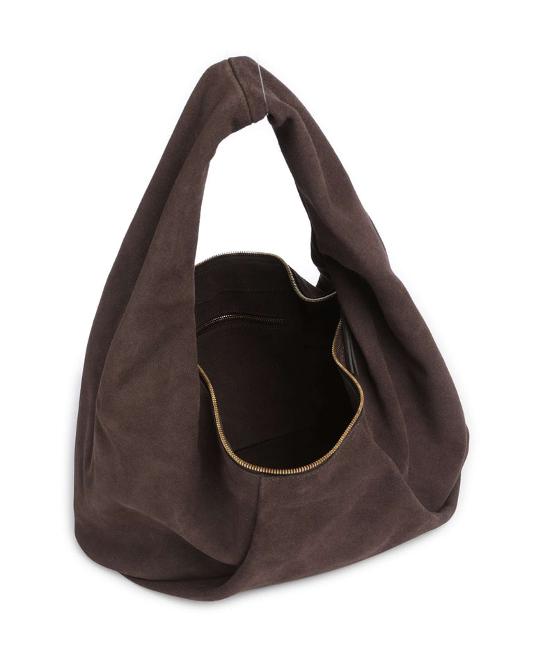 Les Visionnaires Greta Essential Cozy Hobo bag dark brown