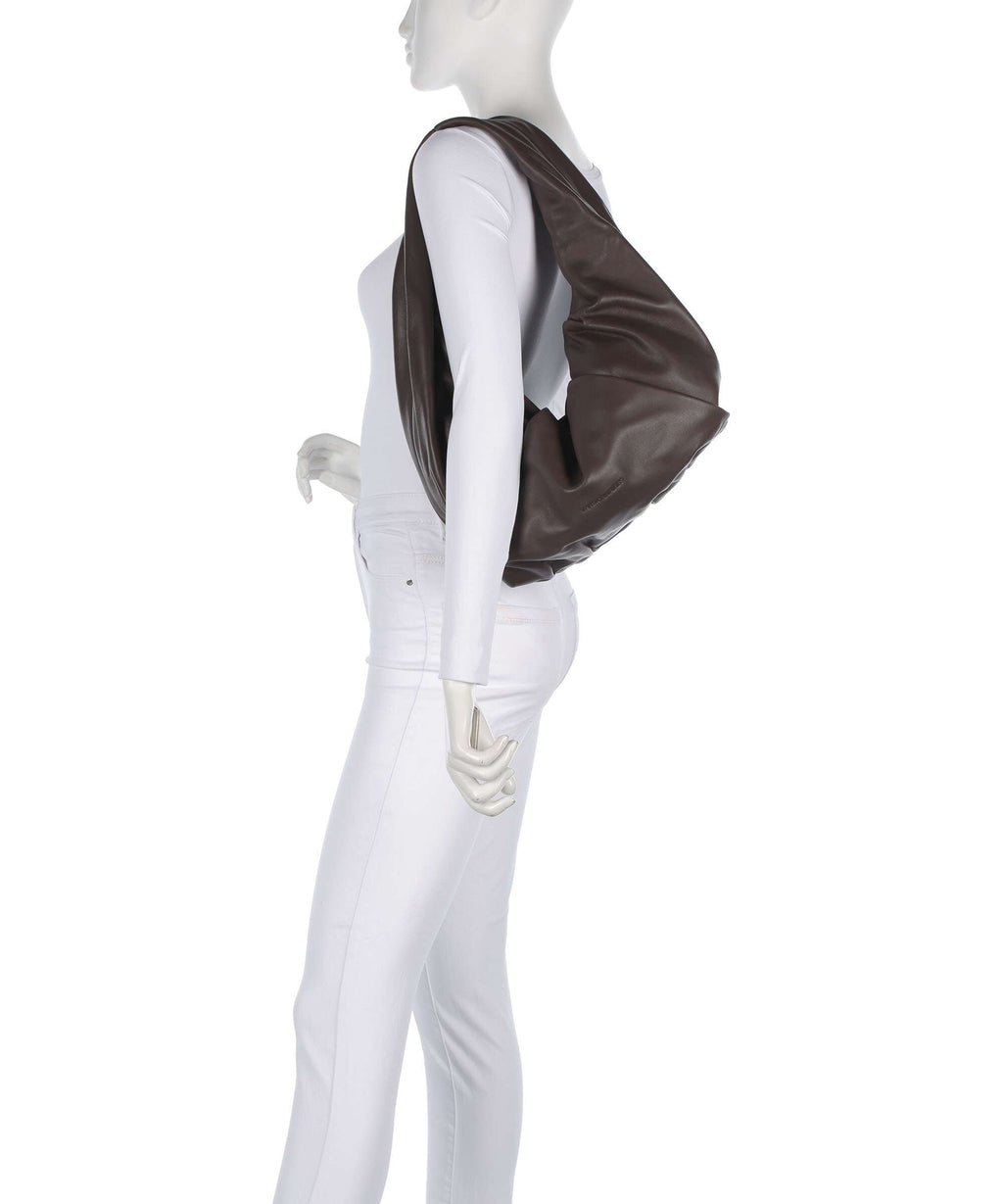 Les Visionnaires Greta Essential Silky Hobo bag chocolate