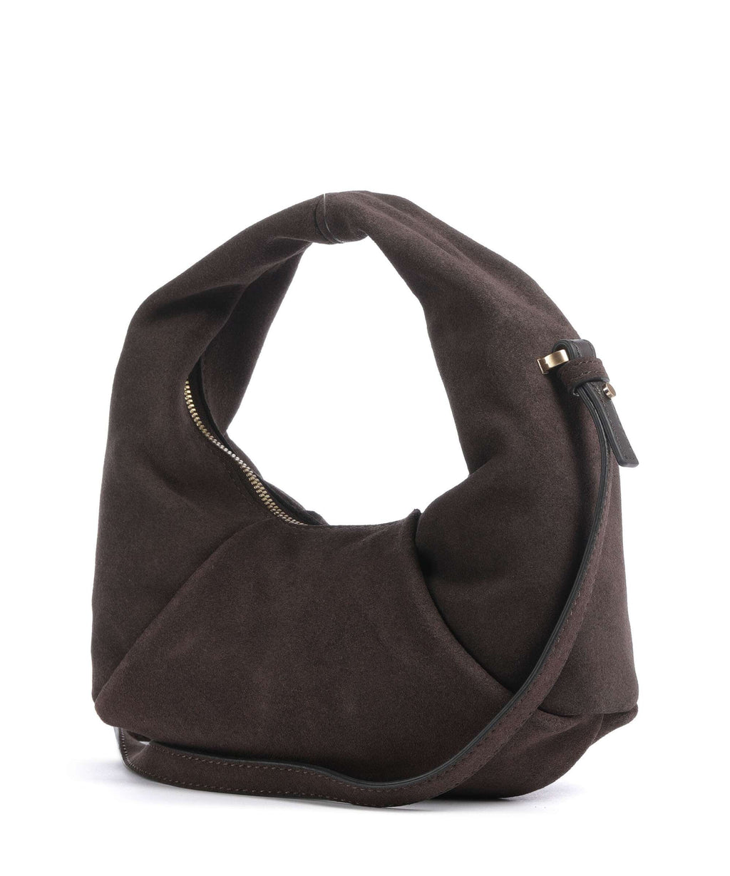 Les Visionnaires Greta Essential Cozy Mini Handbag dark brown