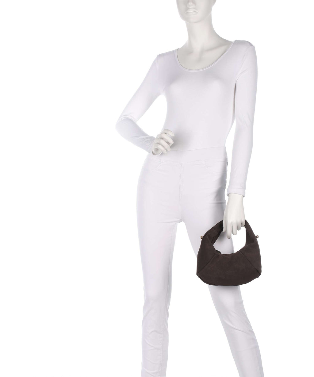 Les Visionnaires Greta Essential Cozy Mini Handbag dark brown