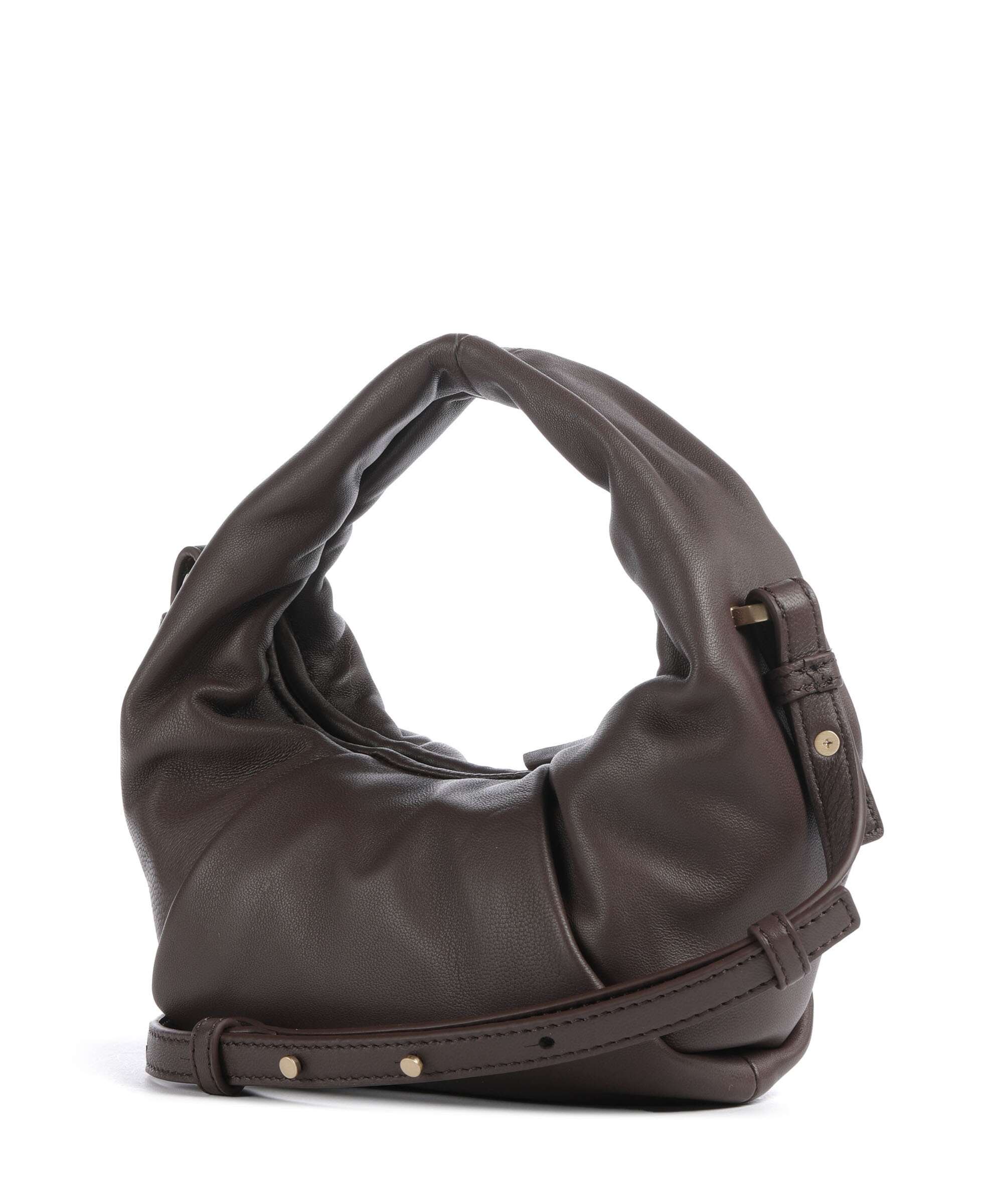 Les Visionnaires Greta Essential Silky Mini Crossbody bag chocolate