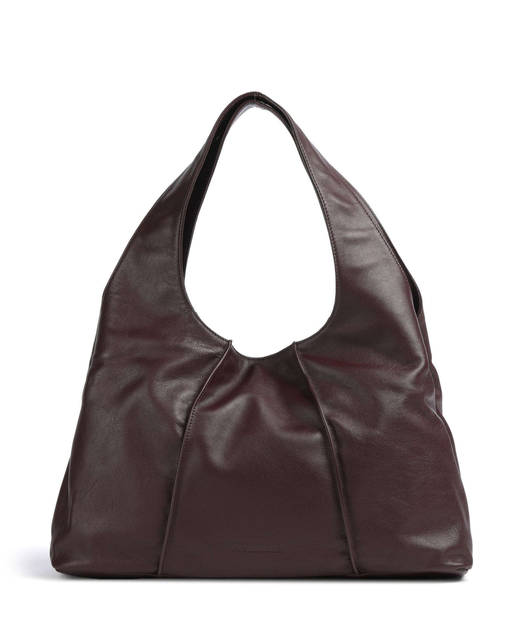 Les Visionnaires Paz Essential Silky Hobo bag aubergine
