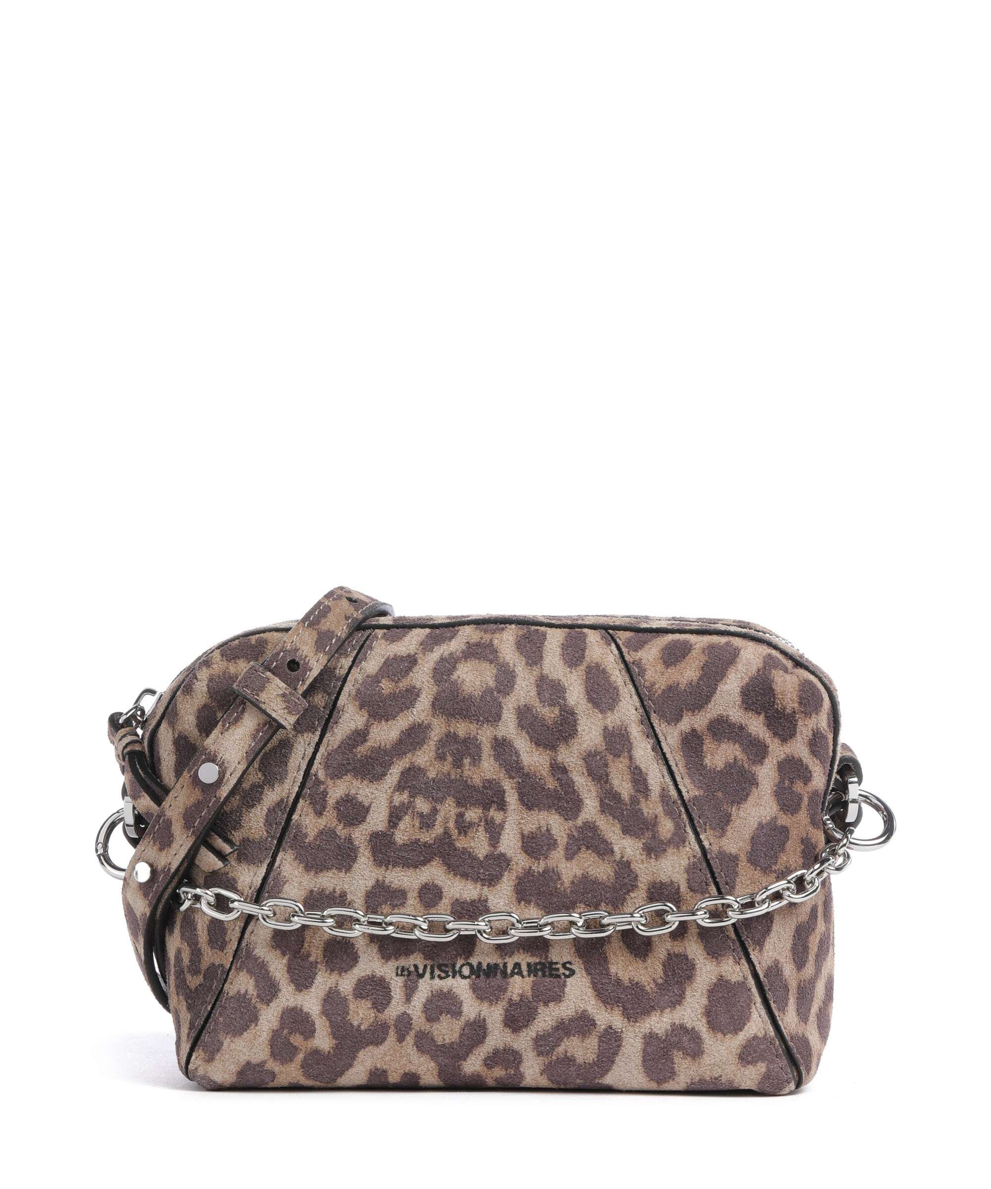 Les Visionnaires Lynn Cozy Chain Crossbody bag leo print