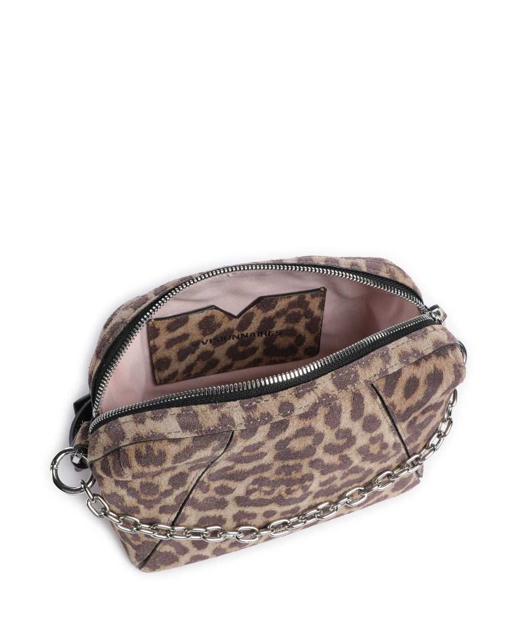 Les Visionnaires Lynn Cozy Chain Crossbody bag leo print